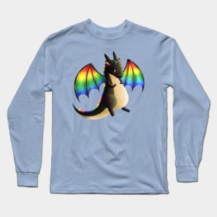 Kawaii Rainbow Dragon - Without Background Long Sleeve T-Shirt